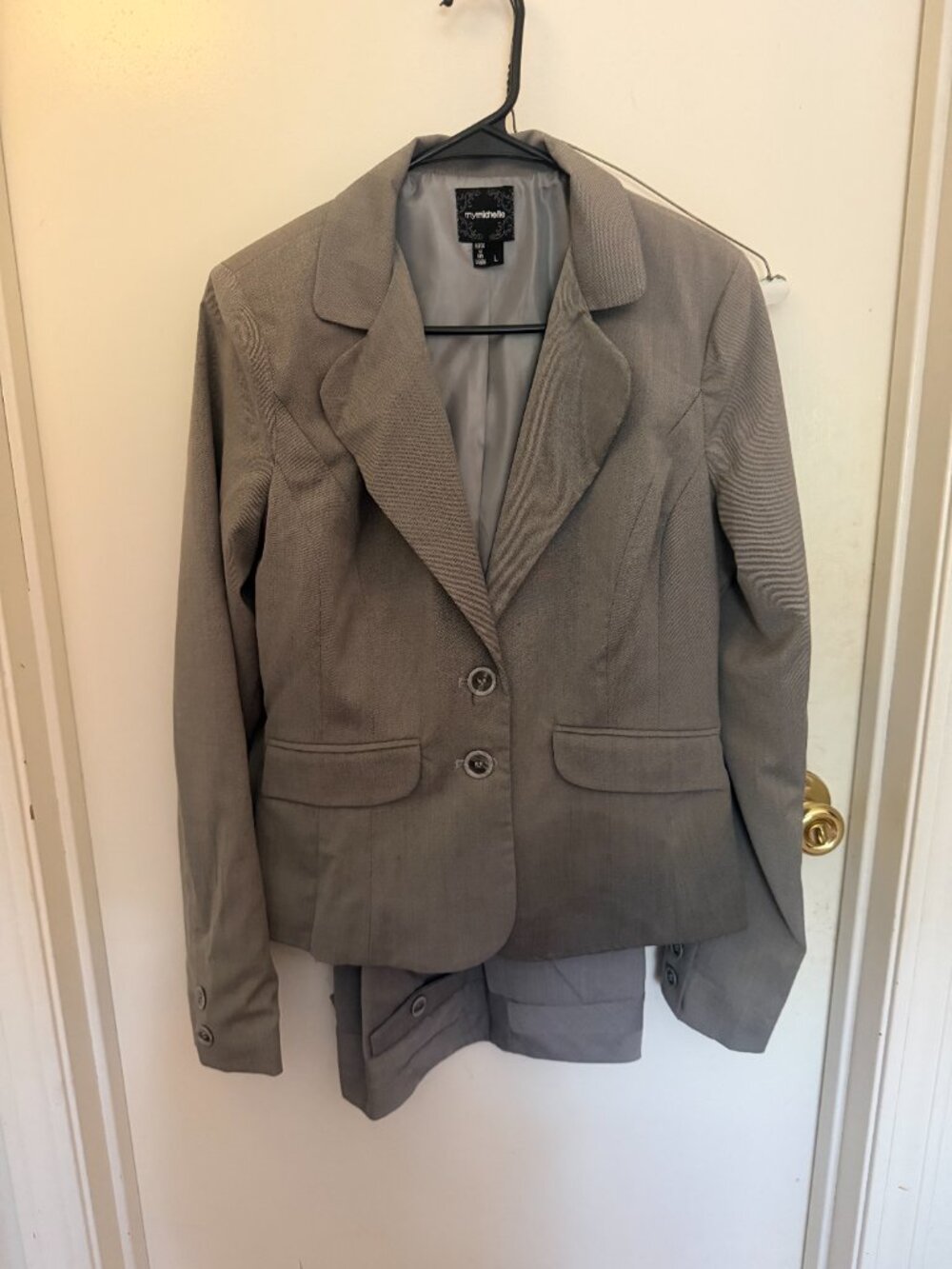 My Michelle Gray Pants Suit W L